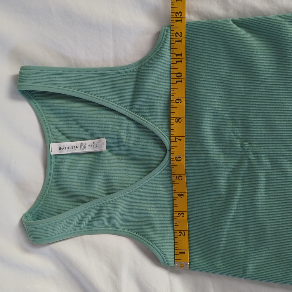 Athleta Signature Rib Tank - Sage Green Size XS - Picture 4 of 5